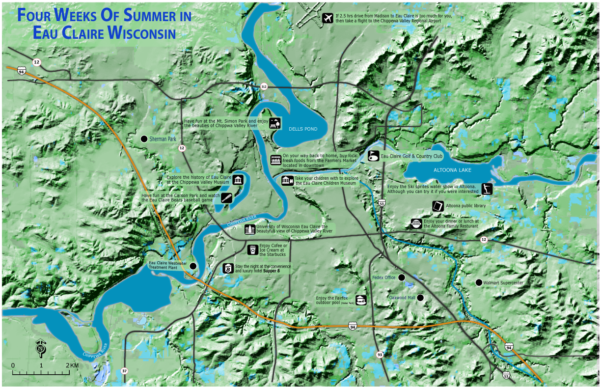 referece map eau claire wsiconsin